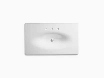 Kohler Iron/impressions 37" Enameled Cast Iron Vanity Top With Integrated Oval Sink
