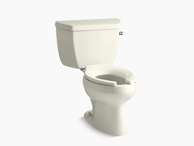 Kohler Wellworth Classic Two-piece Elongated 1.6 Gpf Toilet With Right-hand Trip Lever and Tank Cover Locks, Less Seat