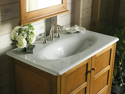 Kohler Iron/impressions 37" Enameled Cast Iron Vanity Top With Integrated Oval Sink