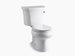 Kohler Wellworth Two-piece Round-front 1.28 Gpf Toilet With Right-hand Trip Lever and 14