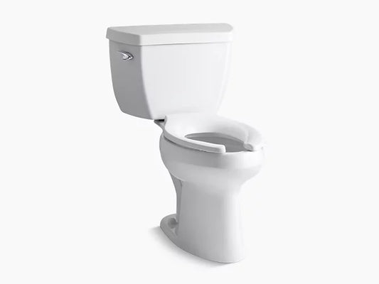 Kohler Highline  Classic Two-piece Antimicrobial Chair Height Toilet With Concealed Trapway