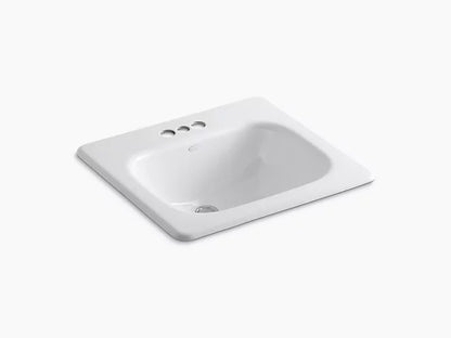 Kohler Tahoe Drop-in Bathroom Sink With 4" Centerset Faucet Holes