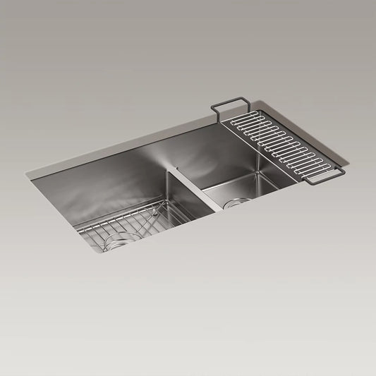 Kohler Strive Smart Divide 32" Undermount Double-bowl Kitchen Sink