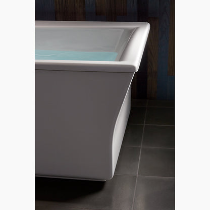 Kohler Stargaze 60" X 34" Freestanding Bath With Straight Shroud