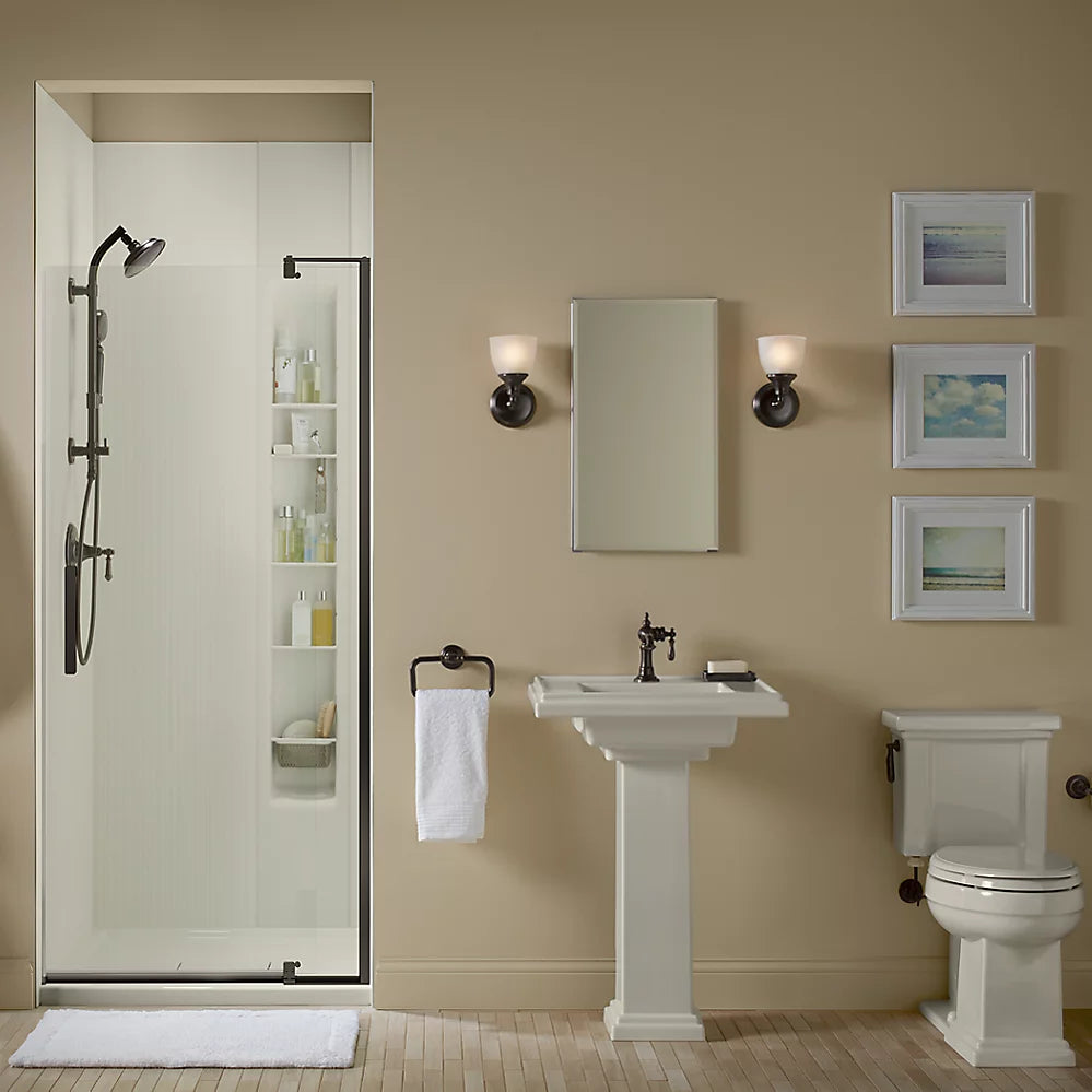 Kohler Revel Pivot 74"H 40"W Shower Door With Thick Crystal Clear Glass