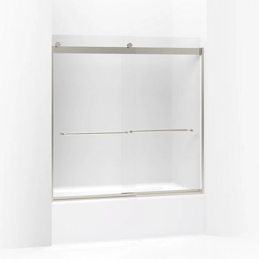 Kohler Levity Sliding Bath Door, 59-3/4" H X 56-5/8 - 59-5/8" W, With 1/4" Thick Frosted Glass