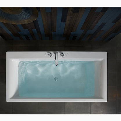 Kohler Stargaze 60" X 34" Freestanding Bath With Straight Shroud