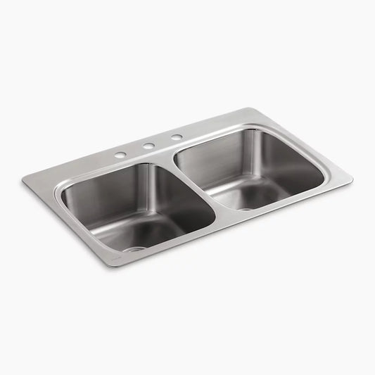 Kohler Verse 33" Top-mount Double-bowl Kitchen Sink