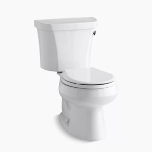 Kohler Wellworth Two-piece Round-front Toilet, 1.28 Gpf (Right hand Lever)