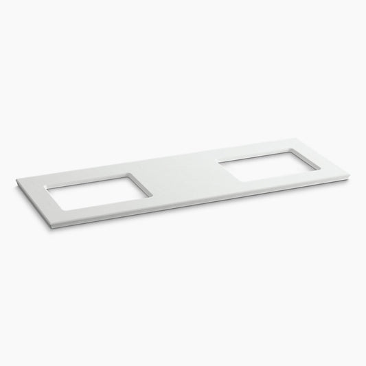 Kohler Solid/expressions 61" Vanity Top With Double Verticyl Rectangular Cutout
