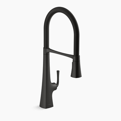 Kohler Graze Semi-professional Kitchen Sink Faucet With Three-function Sprayhead