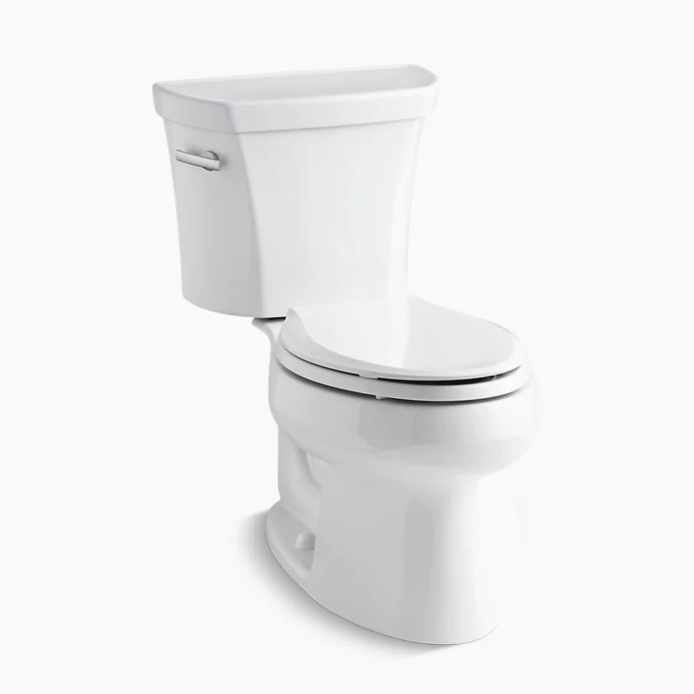 Kohler Wellworth Two-piece Elongated Toilet, 1.28 Gpf ( (Tank contains protective lining))