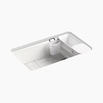 Kohler Riverby 33" Top-mount Single-bowl Workstation Kitchen Sink (Five Hole Pattern)