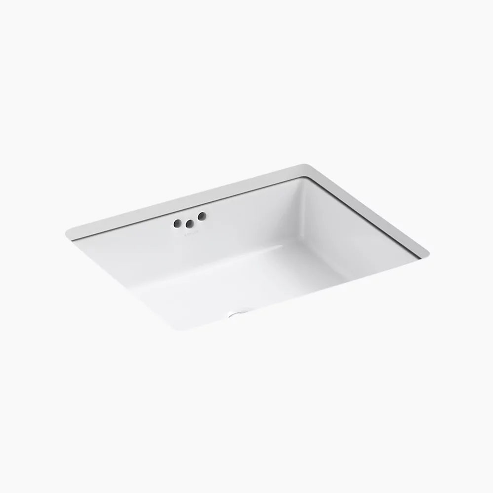 Kohler Kathryn 19-3/4" Rectangular Undermount Bathroom Sink With Glazed Underside