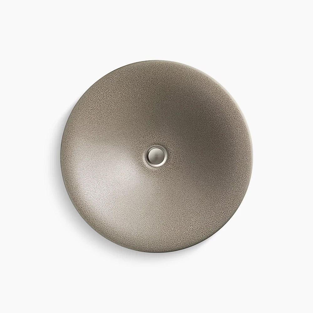 Kohler Shagreen Carillon 17-1/2" Round Drop-In Bathroom Sink No Overflow