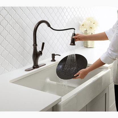 Kohler Whitehaven Smart Divide 35-1/2" Undermount Double-bowl Farmhouse Kitchen Sink With Short Apron