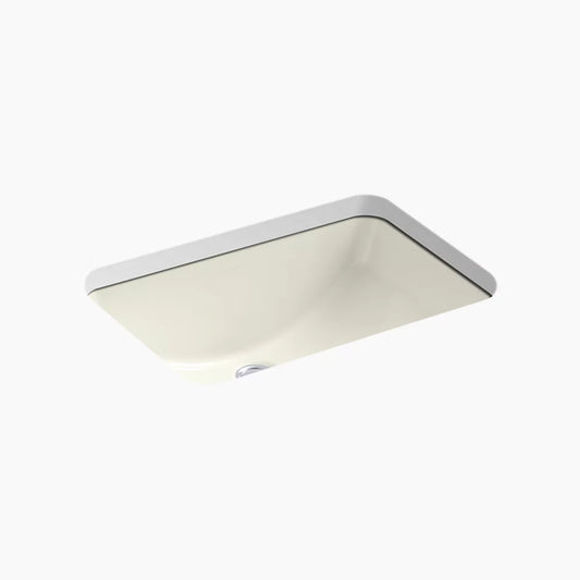 Kohler Ladena 21" Rectangular Undermount Bathroom Sink With Glazed Underside, No Overflow