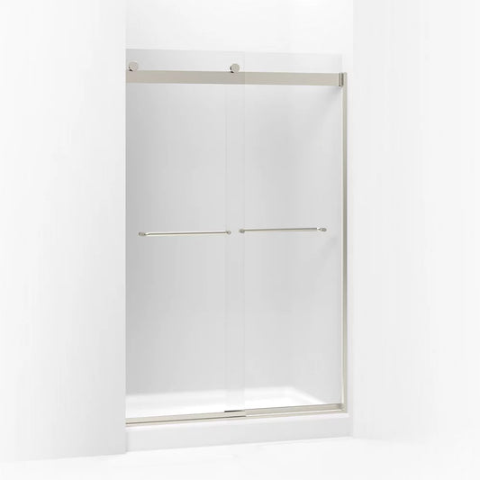Kohler  Levity Sliding Shower Door, 74" H X 44-5/8 - 47-5/8" W, With 1/4" Thick Frosted Glass