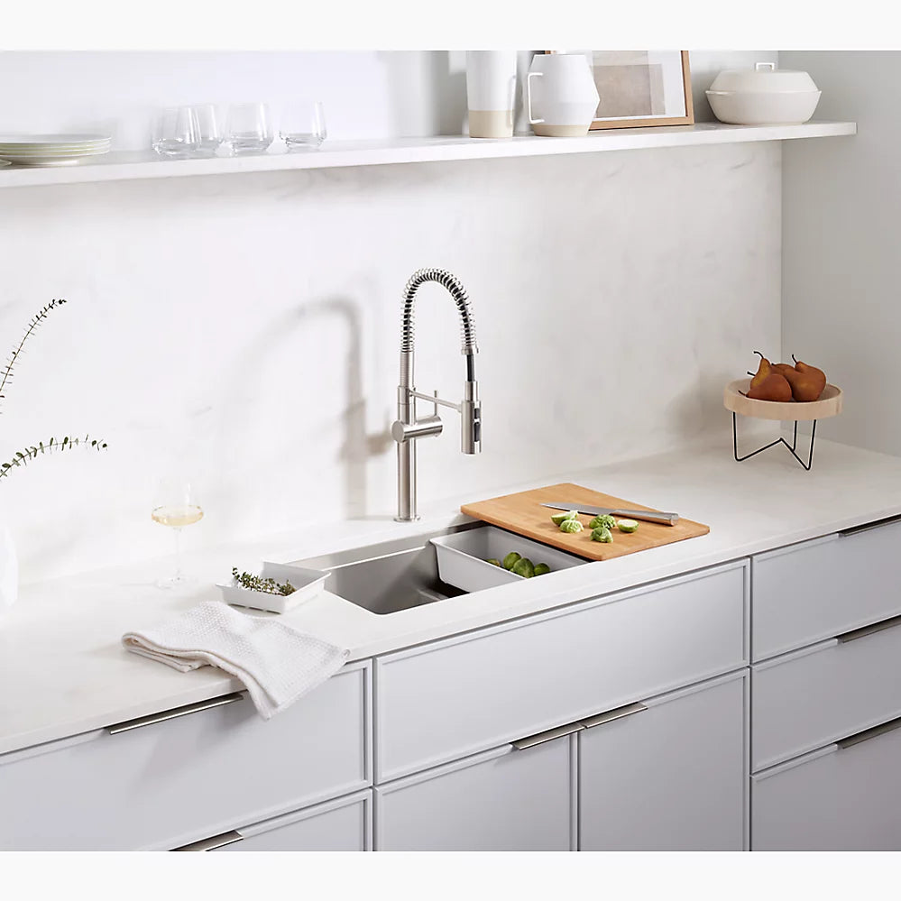 Kohler Task SmartDivide 33" Top/ Undermount Double-Bowl Workstation Kitchen Sink