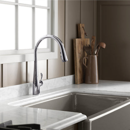 Kohler Whitehaven Smart Divide 35-3/4" Undermount Double-bowl Farmhouse Kitchen Sink