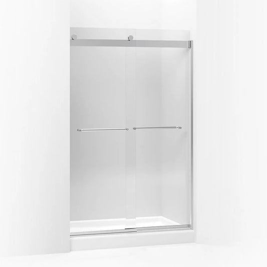 Kohler Levity Sliding Shower Door, 74" H X 44-5/8 - 47-5/8" W, With 1/4" Thick Crystal Clear Glass