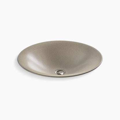 Kohler Shagreen Carillon 17-1/2" Round Drop-In Bathroom Sink No Overflow
