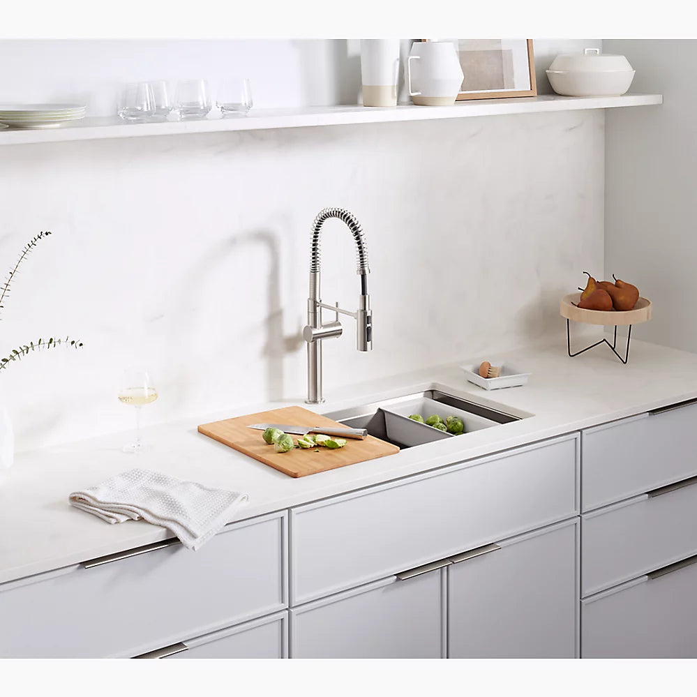 Kohler Task 33" Top/ Undermount Single-Bowl Workstation Kitchen Sink