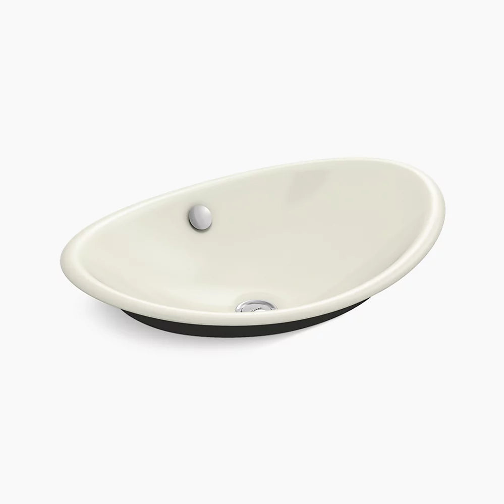 Kohler Iron Plains 20-3/4" Oval Vessel Bathroom Sink