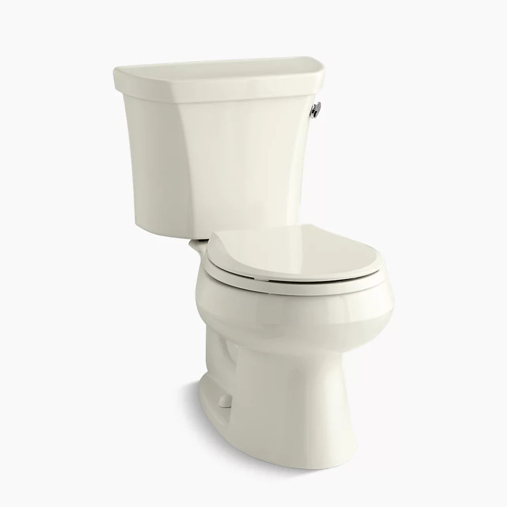 Kohler Wellworth Two-piece Round-front Toilet, 1.28 Gpf (Right hand Lever)