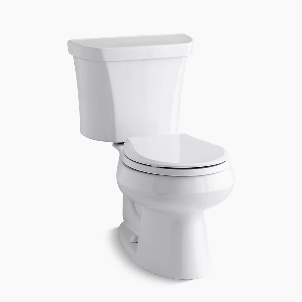 Kohler Wellworth Two-piece Round-front Toilet, Dual-flush (Right hand Lever)