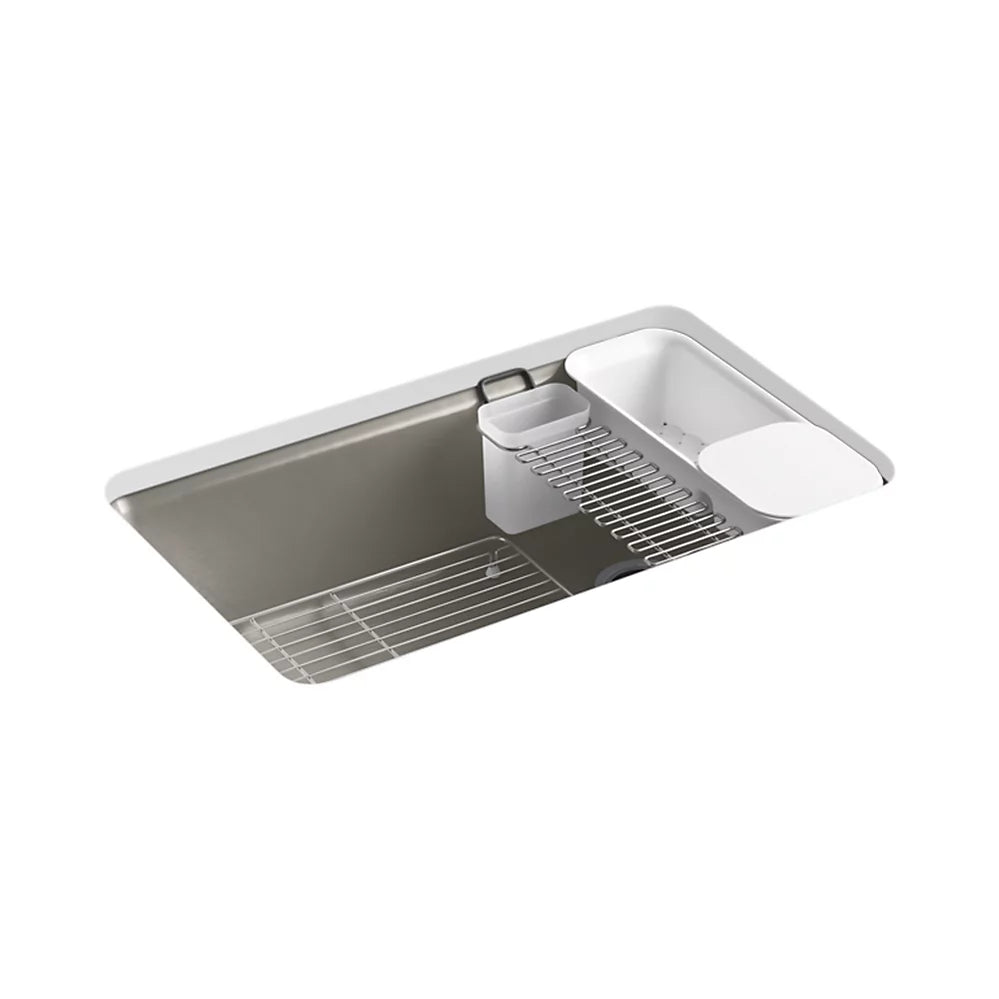 Kohler Riverby 33" Top-mount Single-bowl Workstation Kitchen Sink (Five Hole Pattern)