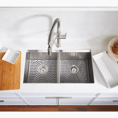 Kohler Task SmartDivide 33" Top/ Undermount Double-Bowl Workstation Kitchen Sink