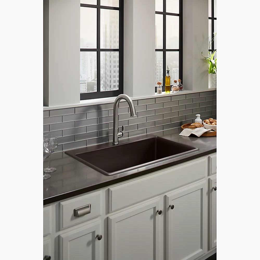 Kohler Kennon 33" Top/ Undermount Single-Bowl Kitchen Sink