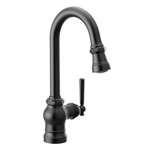 Moen Paterson One-Handle High Arc Pulldown Single Mount Bar Faucet