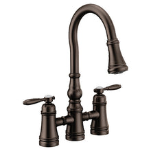 Moen Weymouth Two-Handle High Arc Pulldown Kitchen Faucet