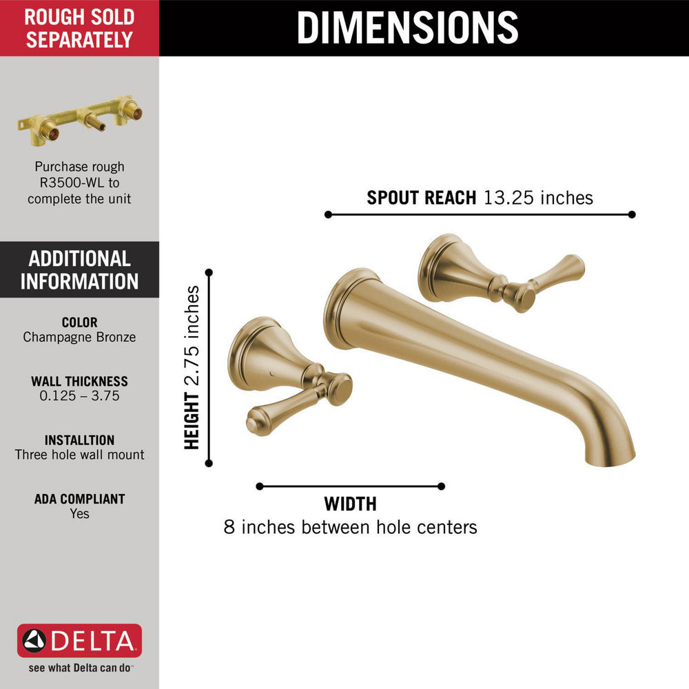 Delta Wall Mounted Tub Filler