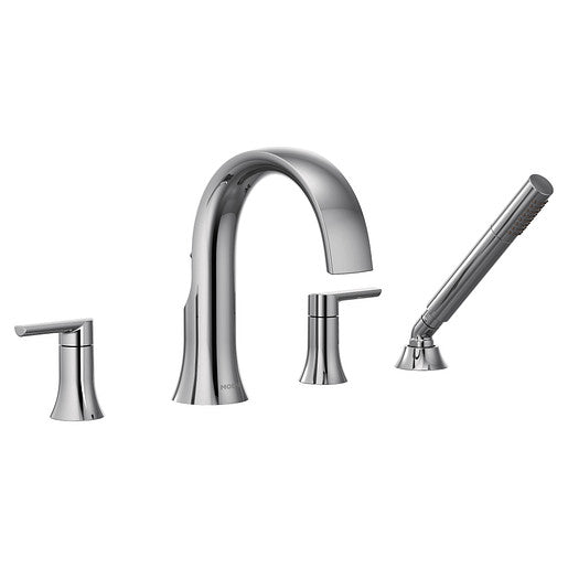 Moen Doux Two-Handle Non-Diverter Roman Tub Faucet Trim Only