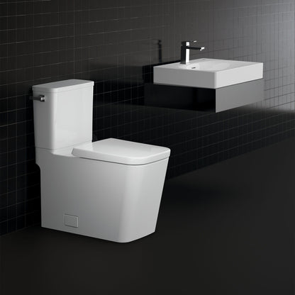 Grohe Eurocube Two-piece Right Height Elongated Toilet With Seat, Left-hand Trip Lever