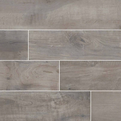 MSI Country River Stone Wood Look Porcelain Tile Matte 8" x 48"
