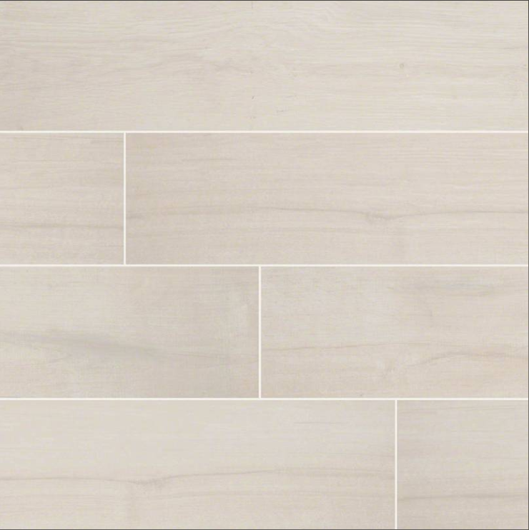 MSI Palmetto Bianco Wood Look Porcelain Tile 6" x 36"