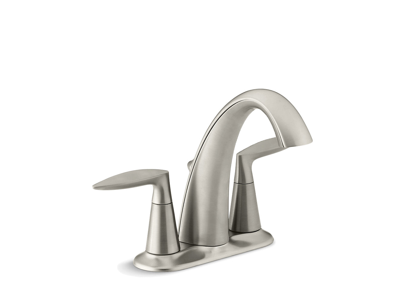 Kohler Alteo Centerset Bathroom Sink Faucet- Vibrant Brushed Nickel