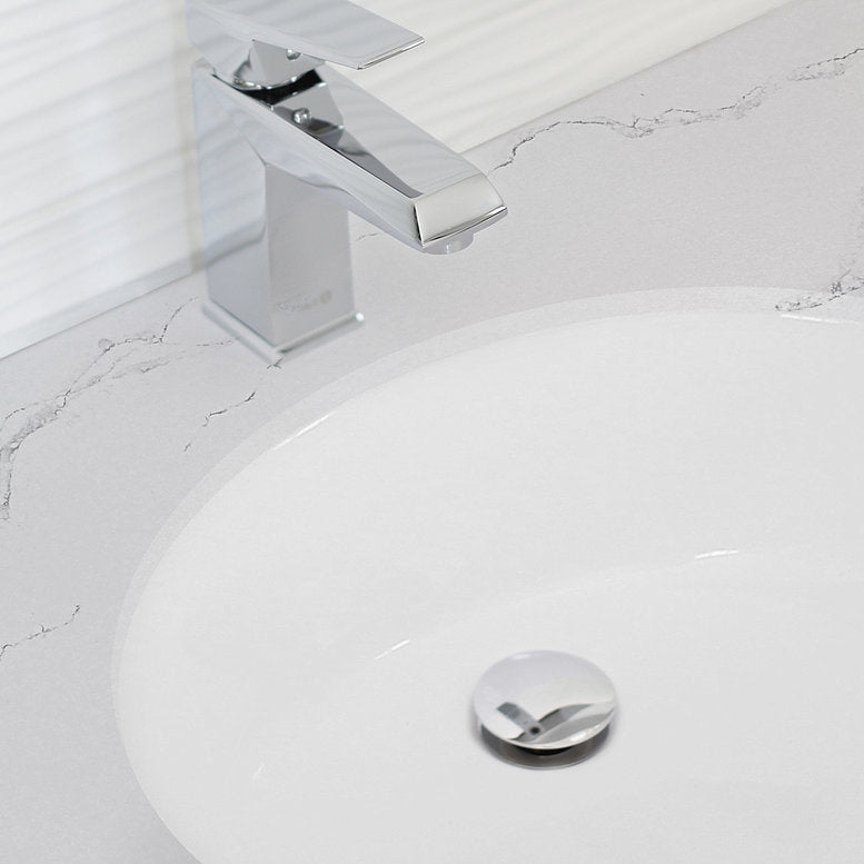 Stylish Cool 19.5" x 16" Oval Undermount Bathroom Sink with Overflow P-206
