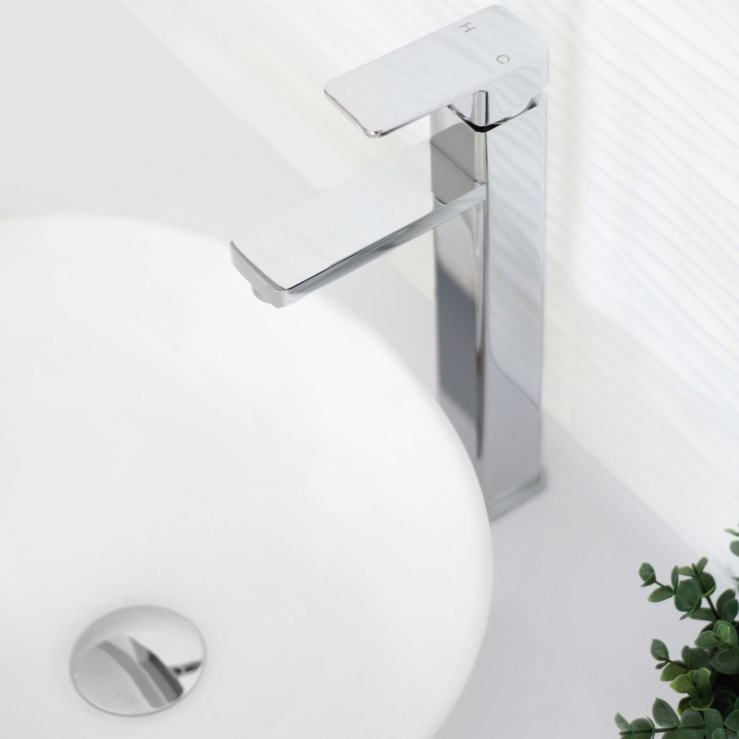 Stylish Daysi 12" Single Handle Bathroom Vessel Faucet Polished Chrome B-121C