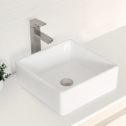 Stylish Daysi Brushed Nickel 12" Single-Hole Vessel Sink Bathroom Faucet B-121B