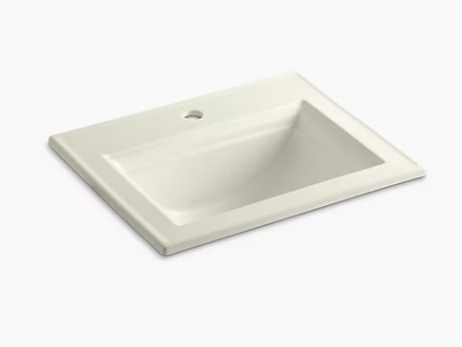 Kohler Memoirs Stately 17" X 10" Drop-in Bathroom Sink With Single Faucet Hole - Biscuit