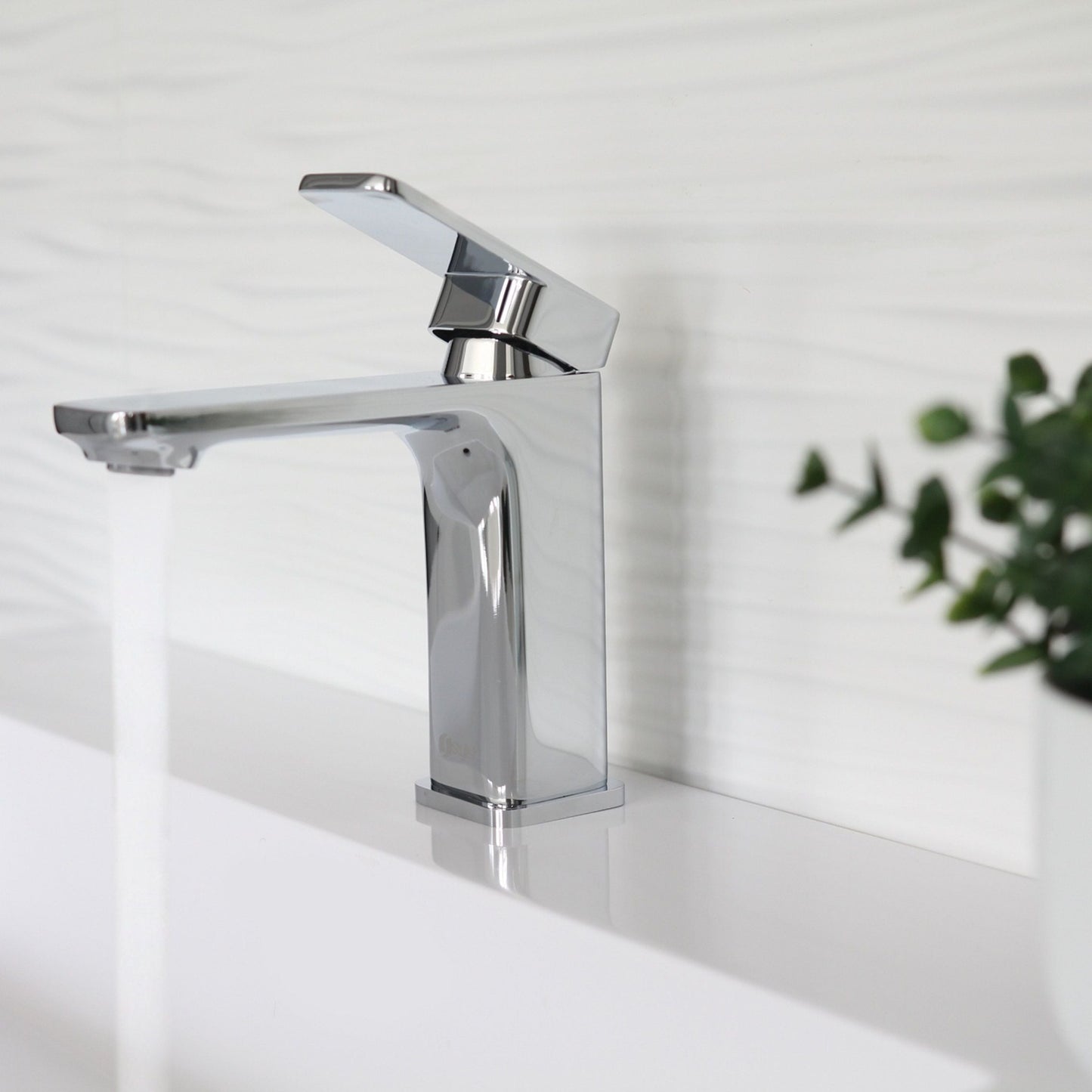 Stylish Vita Single Handle 6" Bathroom Faucet for Single Hole Brass Basin Mixer Tap, Polished Chrome Finish B-102C