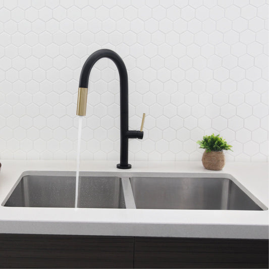 Stylish Catania Single Handle Pull Down Kitchen Faucet