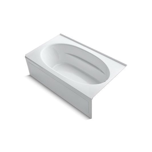 Kohler Windward 72" x 42" alcove bath with integral apron and right-hand drain - White