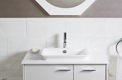 Kohler Iron Plains Rectangle Wading Pool Bathroom Sink With White Painted Underside