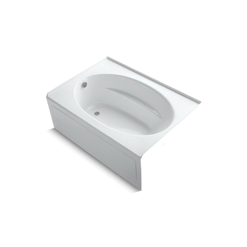Kohler Windward 60" x 42" alcove bath with integral apron and left-hand drain - White